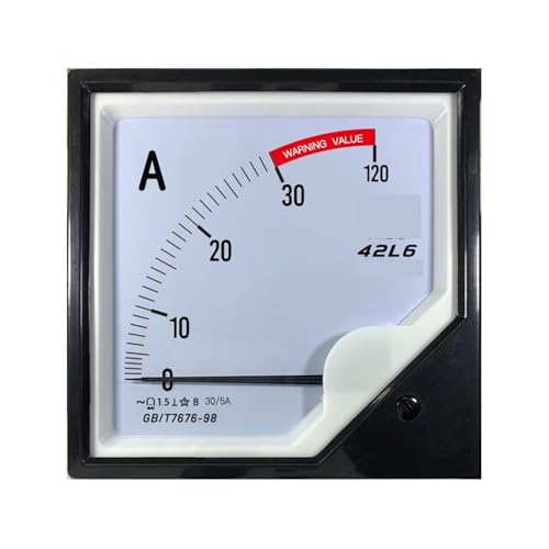 Amperímetro CA 42L6 indicador de sobrecarga 150/5A panel analógico rectangular 42L20 3