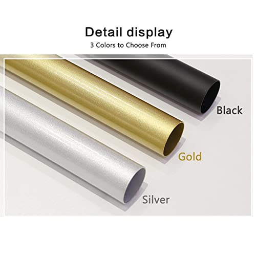 Perchero de ropa dorado y redondo de 150cm con base estable de metal para tienda 7