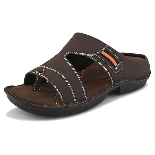 Image of Centrino Sandal for Men | Grip Insole for Stability | slippers /sliders for men |mens sandals casual | sandals for men | Modern Look with Straps | Comfortable Footwear (9266)