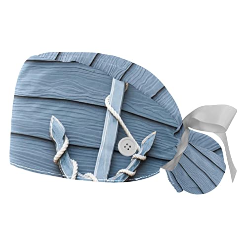 Chapeaux de travail respirants JDEZ (lot de 2) avec motif texture de bois pour hommes et femmes