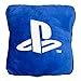 Paladone PlayStation 2-in-1 Cushion Blanket - Officially Licensed Travel Blanket, Foldable Soft Fluffy Throw, Compact Design for Gaming Room or Bedroom Decor