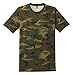 District Made Men's Perfect Weight Camo Crew T-Shirt,Medium,Military Camo