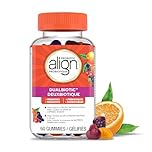 Align DUALBIOTIC PREbiotic + PRObiotic Gummies for Women & Men, Helps Support a Healthy Digestive System, Made With Naturally Fruit Flavours, 60 Count