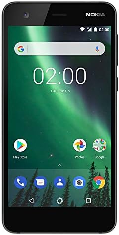 Nokia 2 - Android - 8GB - Dual SIM Unlocked Smartphone (AT&T/T-Mobile/MetroPCS/Cricket/H2O) - 5" Screen - Black - U.S. Warranty