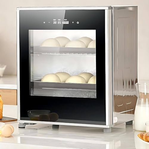 40L Electric Dough Proofer Machine, Kitchen Dough Yogurt Bread Fermentation Machine, Bread Proofing Box, Adjustable Temperature & Timing(1min-24h), Automatic Humidity Control