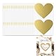 Armastuse 100 Herzförmige Rubbelaufkleber,Rubbellose Selber Machen, Gold Rubbel Etiketten, DIY Rubbeletiketten, Selbstklebendes Rubbeletikett (Gold)