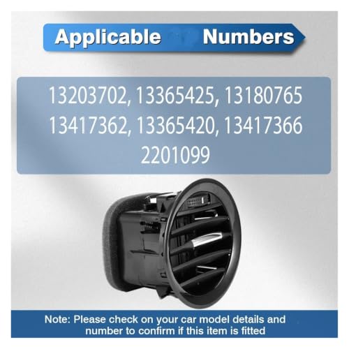 Cubierta ventilación aire salpicadero 13203702 para Vauxhall Corsa D 5