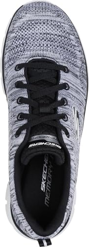 Skechers - Womens Track - Daytime Dreamer Sneakers, Color White/Black, Size: 8.5 W US2