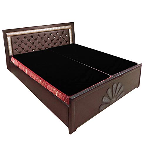 Image of The Furnishing Tree Mattress Protector /Waterproof Bedsheet Size WxL 36x75 inches Set of Two for Double Bed Polyester Black
