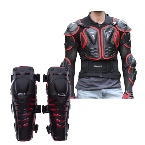 Blouson motard gilet protection moto cross avec genouillère veste armure S
