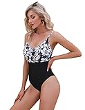 swimwear spain brands 🍦【Diseño de moda】 Se utilizan diferentes tonos para distinguir, el área negra de la cintura es más grande y es fácil crear una cintura alta y piernas largas. Los estampados exquisitos revelan el encanto encantador de las mujeres maduras en su conjunto, haciéndote lucir sexy y con una figura perfecta.