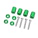 Spacer Riser, Car Aluminum Alloy Engine Hood Ventilation Spacer Riser Fit for 6mm Motor (Green)