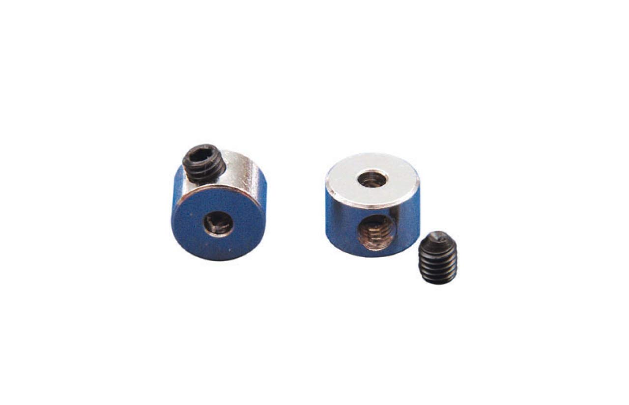 Jamara 177582 10 Pieces Brass Wheel Collet, 2.2 mm, Multi Colour