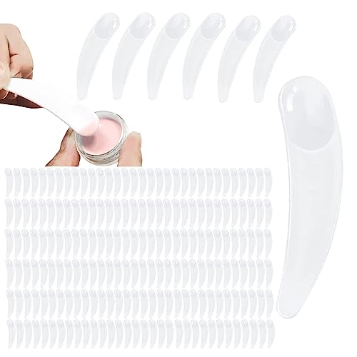 Mini spatule cosmétique 200 pièces, cuillère spatule crème, cuillère à masque cosmétique, pour masque facial, 6 couleurs