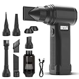 【家電批評ベストバイ受賞】エアダスター 電動ブロワー 洗車【史上爆風No.1】300000RPM超強力高速回転 10段階風量調整 20000mAHバッテリー ノズル9種類付 40MMブラシレスモーター BOLYDOOM 強力風速 電動エアダスター USB充電式 LEDライト 超軽量 小型 携帯便利 コードレス PC掃除/空気入れ/キーボード/家具/車内/エアコン/洗車用