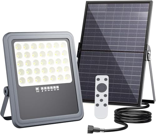 Projecteur LED Solaire Extérieur LASLUX ClarivantiLED 3x Blanc Froid 18000mAh IP66