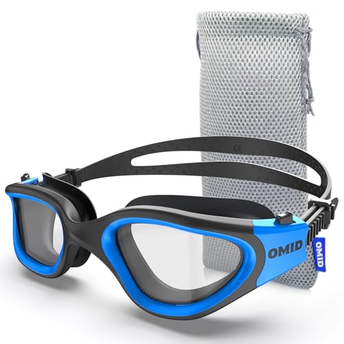OMID Swim Goggles, P2 Lite Comfortable Anti-Fog Swimming Goggles for Men Women Adults Youth