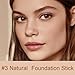 Color-Changing Foundation Stick with Brush for Women, Medium Coverage Lightweight Matte Finish Long Lasting Cream Foundation Makeup Stick for Concealer and Color Correction, 0.46 oz (#3 Natural)