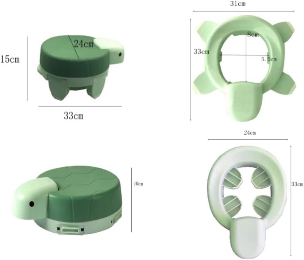 Children's Toilet Toilet Baby Urinal Portable Folding Travel Outing Baby Travel Potty Unisex (Color : Green)