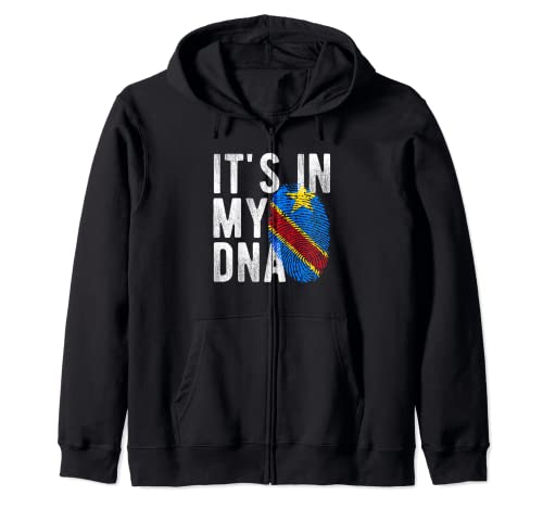 It's in my DNA Congo, República Democrática de la bandera Sudadera con Capucha