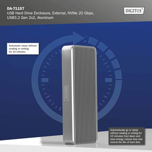 Digitus DA 71157 Boîtier de disques de stockage Enceinte ssd .2 - vue 7