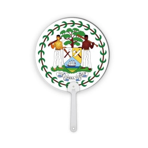 Éventail rond Belize artisanat de prestige pour décoration élégante