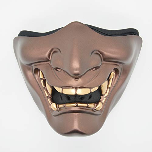 Samurai Mask Motorcycle Biker Cycling Ski Snowboard Costume Halloween Copper Set of 2