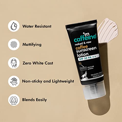 mCaffeine Coffee Pollution & Sun Protection Kit with Face Wash, Face Scrub & SPF 50 PA++ Sunscreen Lotion | Deeply Cleanses, Removes Tan, Protects... - Image 4