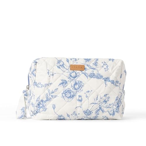 Staya Small Cosmetic Bag, Travel Toiletry Pouch - Coastal Grandma