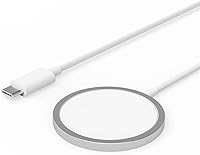 Vista 1 de Cargador inalámbrico magnético para iPhone, almohadilla de carga MagSafe USB C de 15 W, cable de carga magnética rápida tipo C de 3.3 pies