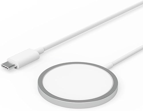 Cargador inalámbrico magnético para iPhone, almohadilla de carga MagSafe USB C de 15 W, cable de carga magnética rápida tipo C de 3.3 pies