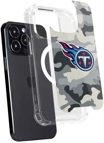 Skinit Phone Case Compatible with MagSafe iPhone 16 Pro Max - Officially Licensed NFL Tennessee Titans Camo Design