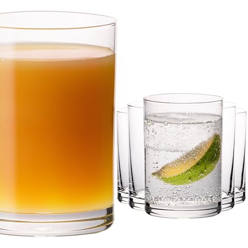 PLATINUX Gerade Trinkgläser 100ml (max. 150ml) Set 6-Teilig Saftgläser aus Glas Wassergläser klein Spülmaschinenfest