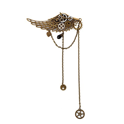 BLESSUME 1pc Vintage Steampunk Hair Clip Unisex Punk...