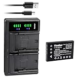 Kastar 1-Pack Battery and LTD2 USB Charger Replacement for Vivitar Digital Cameras DVR-840XHD DVR-565HD DVR-390H DVR-530 DVR-545 DVR-550 DVR-550G DVR-688 DVR-710 DVR-7300X Vivicam 3930 Vivicam 4000