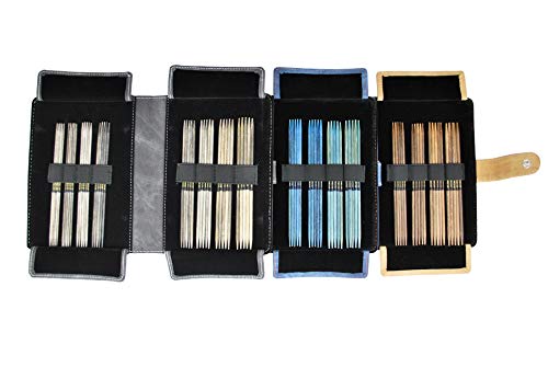 Lykke Driftwood 5144163 Nadelset Nadelspiele, Holz, Indigo, Small US 0-5 Set Pouch