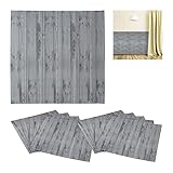 Basics: Dimensiones de cada panel de madera (alto x ancho x profundidad): aprox. 70 x 70 x 0,5 cm. Para colocar en papel pintado y azulejos