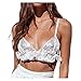 QSSA Reggiseno Push Up in pizzo sexy canestro Caraco per estate, collo alto V da donna, in pizzo, reggiseno