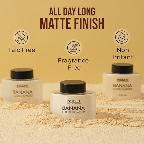 Insight Banana Loose Powder |Make Up Setting Powder |Provides Long-lasting Coverage |Reduces Shine|Loose Powder(Banana Powder) - Image 5