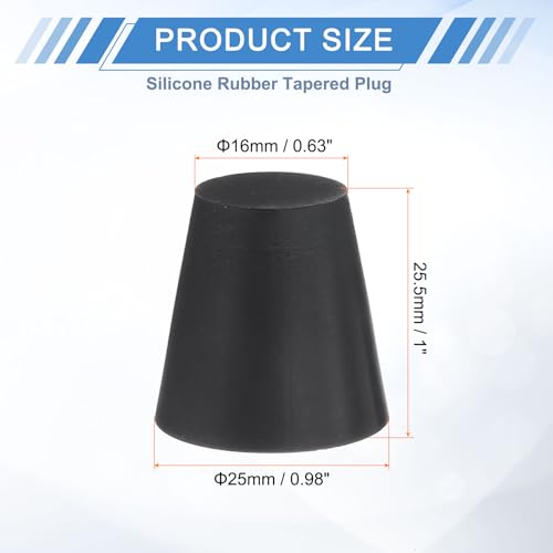 Bouchons coniques en silicone haute température étanches pour traitement de surface