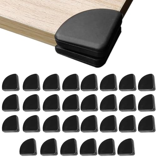 30 Pezzi Paraspigoli Bambini Nero, Protezione Angolare In Silicone Nero, Protezione Angolare Mobili Da 3 Cm, 30 Paraspigoli Sicurezza Per Bambini, Per Protezione Dagli Urti Angoli Tavoli Mobili.