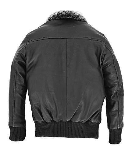 Kids Bomber Real Leather Jacket Boys Childrens Varsity 2-12 Year Old CH20 Black2