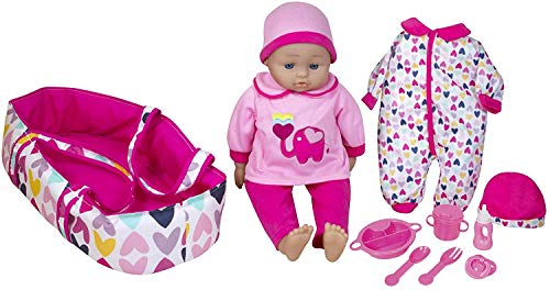 Muñeca bebé parlante de 16 pulgadas con accesorios miniatura 1