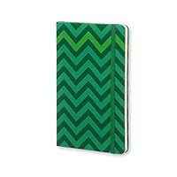 DeCoRe Notebook Green Chevron Large Format Line 8867324217 Book Cover