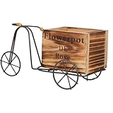 Jardinière vintage en fer forgé – la figurine de vélo décorative trouvera sa place dans un salon, sur une cheminée, une table ou des étagères. petit ornement de vélo