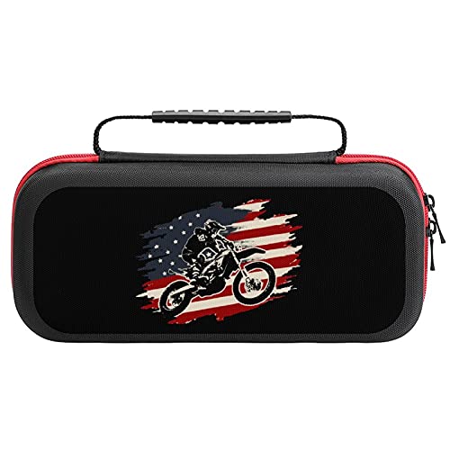 Dirt Bike Motocross Switch Carrying Case with American Flag