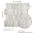Vamos Tile Long Hexagon Peel and Stick Backsplash Tile - 10 Sheets Stick on Backsplash for Kitchen and Bathroom 12.4 x 12 Inch Beige Slate Look PVC Self Adhesive Mosaic Wall Tiles