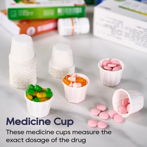 Image of LITOPAK 500 Pack 0.75 oz Disposable Condiment Cups, 3 /4 oz Sample Cups