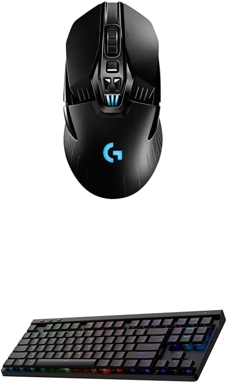 Logitech G903 Lightspeed Wireless Gaming Mouse + G515 TKL Wireless Gaming Keyboard (Tactile) Bundle: Black