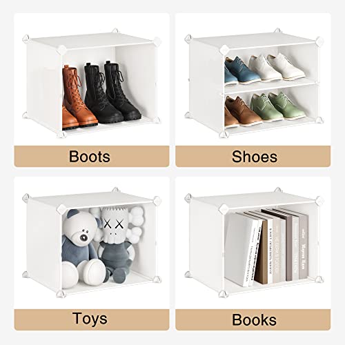 Joiscope Shoe Rack, 5 Tier 20 Pairs Shoe Storage Cabinet, Free Standing Shoe Shelf Organizer For Boots Slippers High Heels, For Closet Bedroom Entryway Hallway, White 3 * 8 #TOP5
